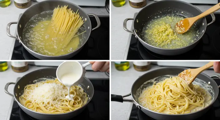 How to Prepare Creamy Garlic Pasta